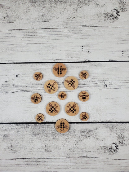 Honey Bee Stitchable Buttons
