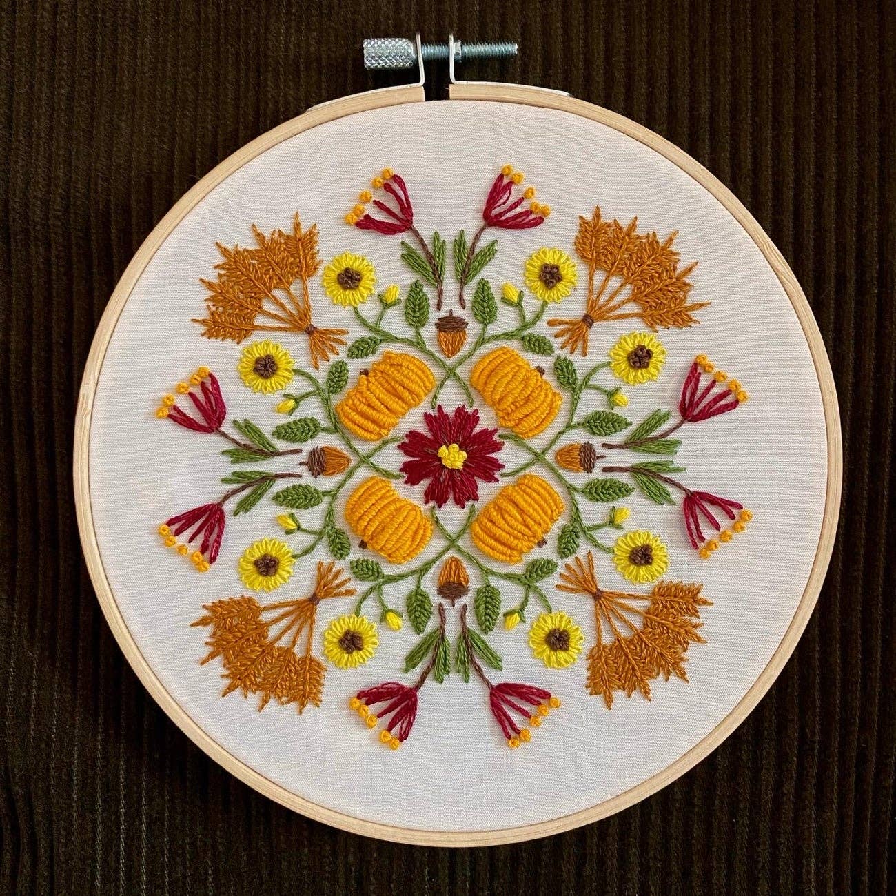 Harvest Mandala Sampler Craft DIY Embroidery Kit