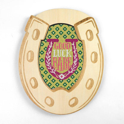 Good Luck Babe 4.25" x 7.25" Oval Needlepoint Canvas