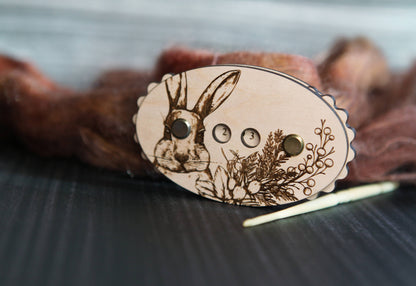 Rabbit in Forest Knitting and Crochet Row Counter