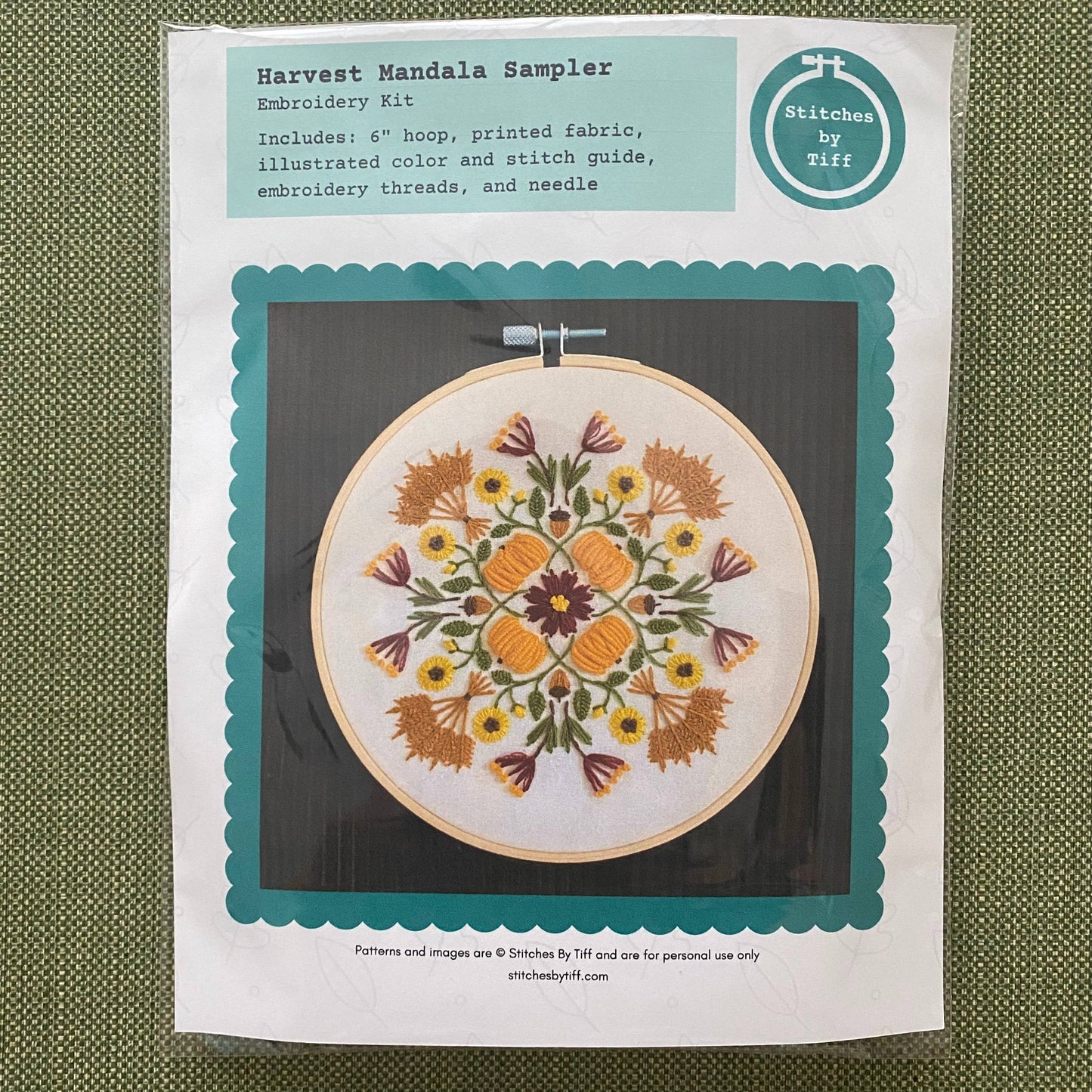 Harvest Mandala Sampler Craft DIY Embroidery Kit
