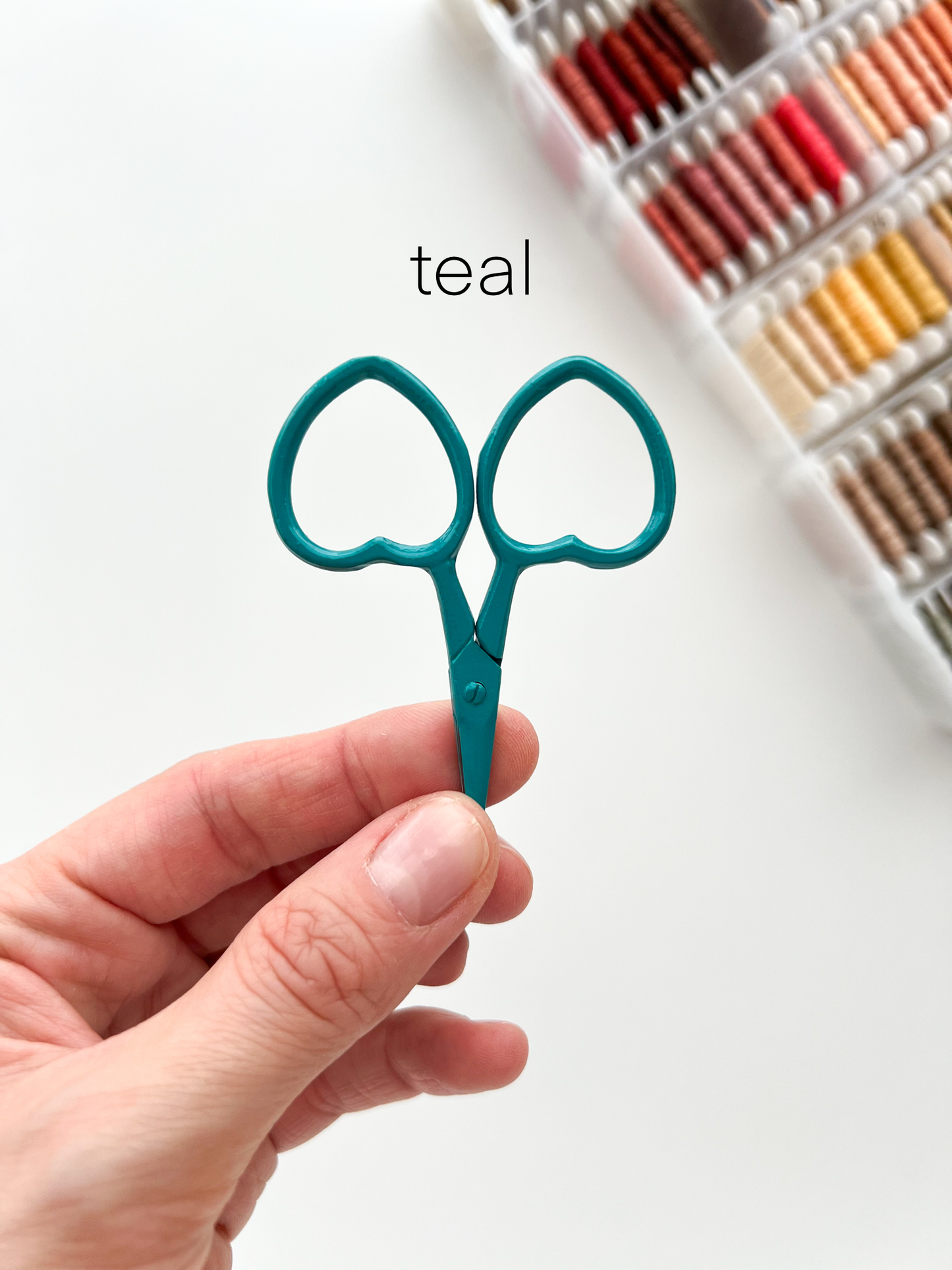 Small Heart scissors, tiny embroidery scissors, little snips