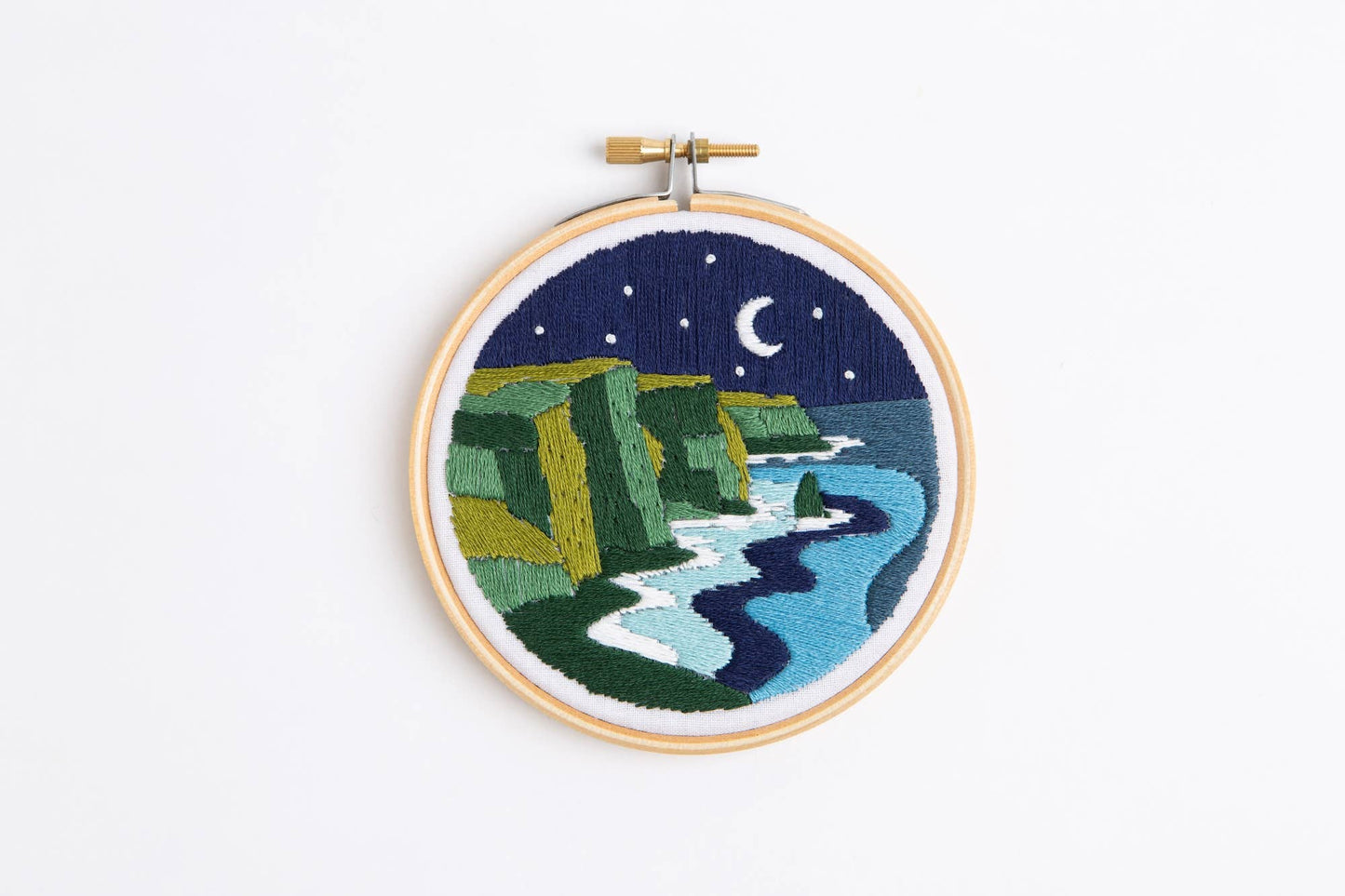Celtic Cliffs Mini Embroidery Kit | Beginner Craft Kit