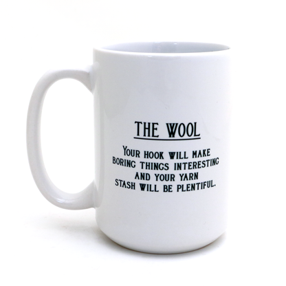 The Wool Tarot Card 15oz Crochet Mug