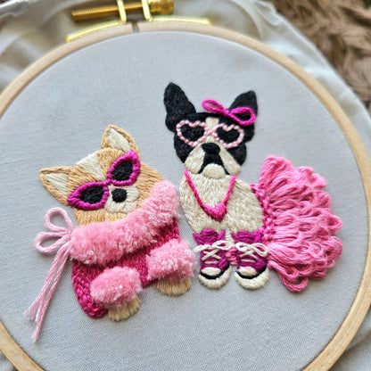 Pawty Time Embroidery Kit