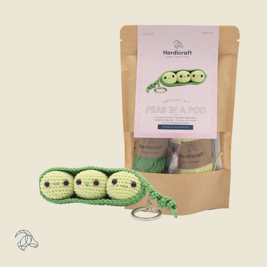 DIY Crochet Kit - Peas in a Pod Bag Charm