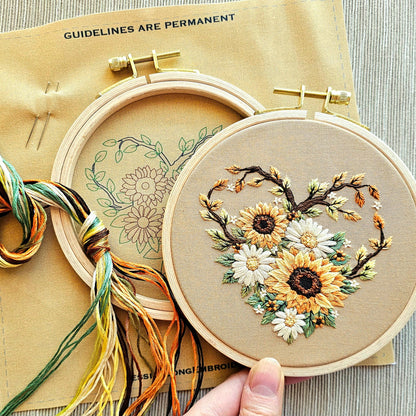 Fall in Love Embroidery Kit