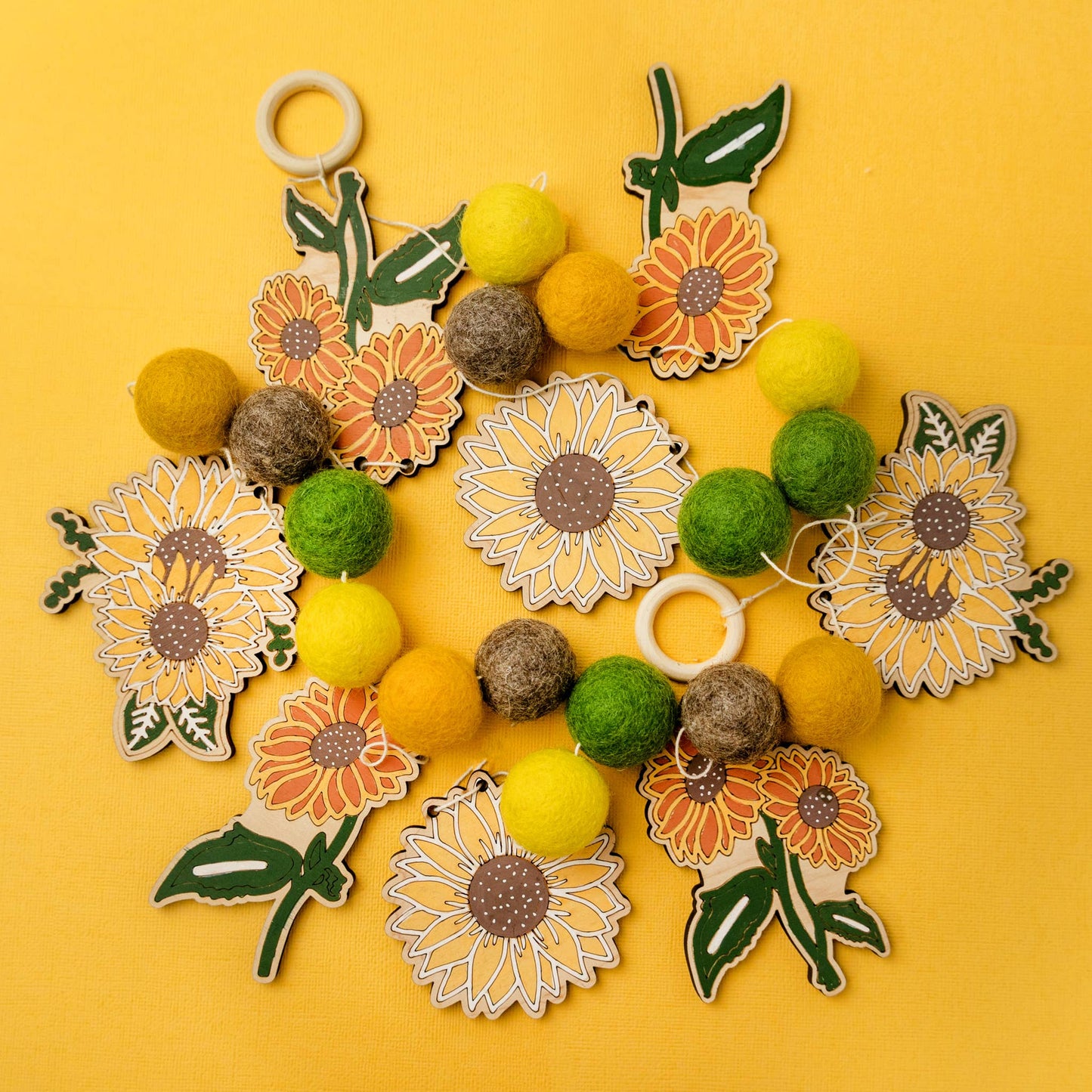 DIY Craft Kit - Sunflower Theme Garland