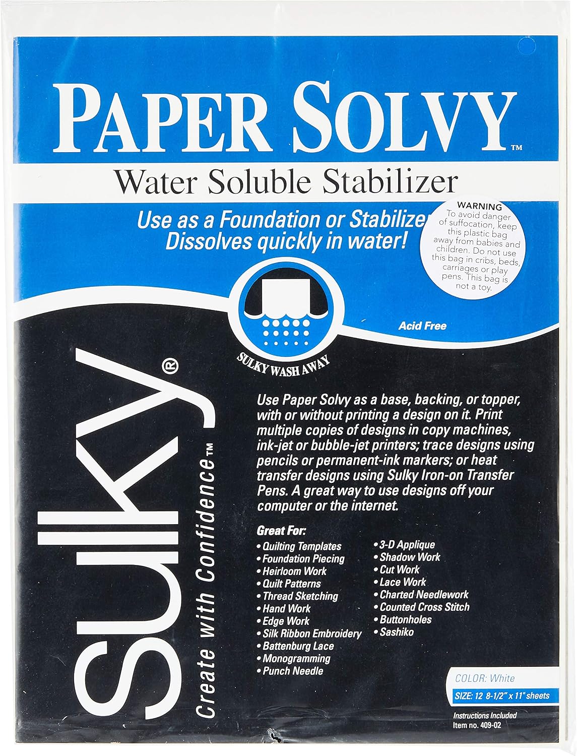 Sulky Paper Solvy Stabilizer