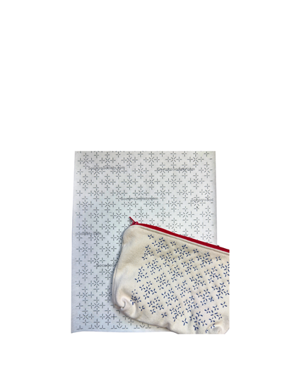 Sashiko Inspired Mending Rice Stitch Diamonds Full Sheet