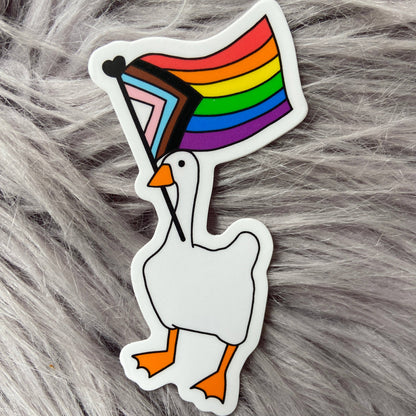 Gay as a Goose - Pride Vinyl Sticker