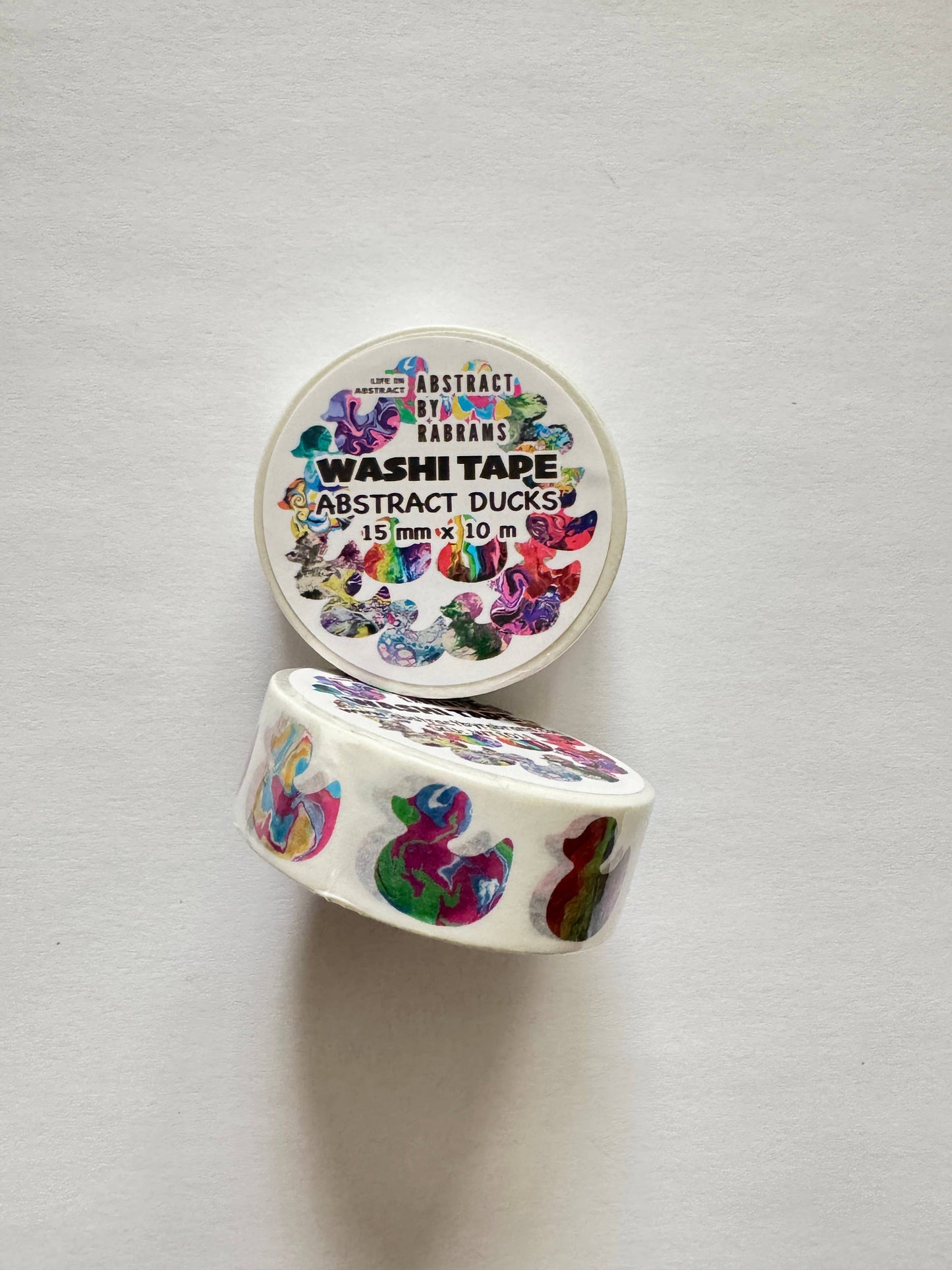 Abstract Rainbow Ducks Washi Tape