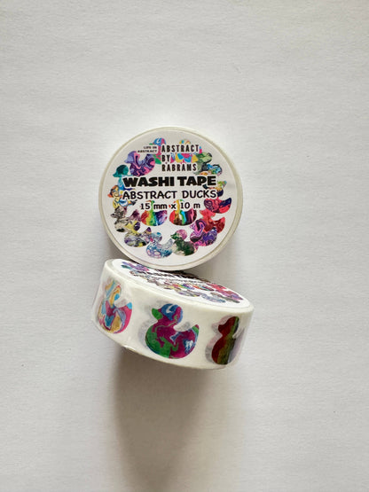Abstract Rainbow Ducks Washi Tape