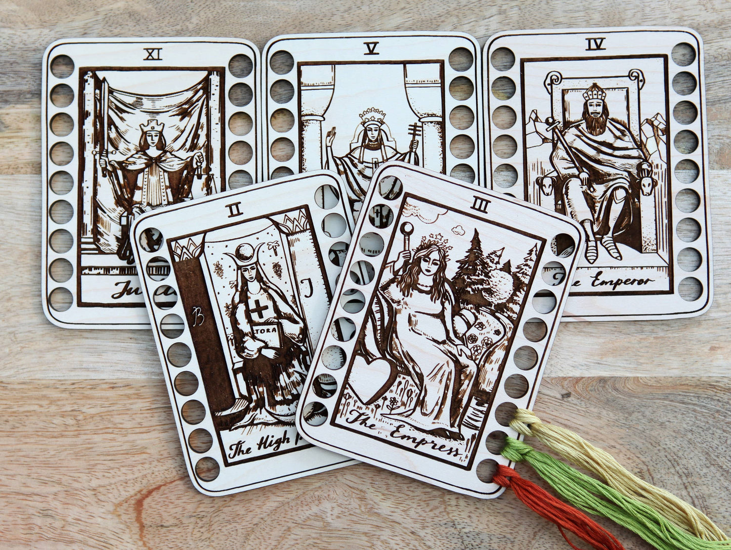 High Priestess Tarot Card  Floss Holder