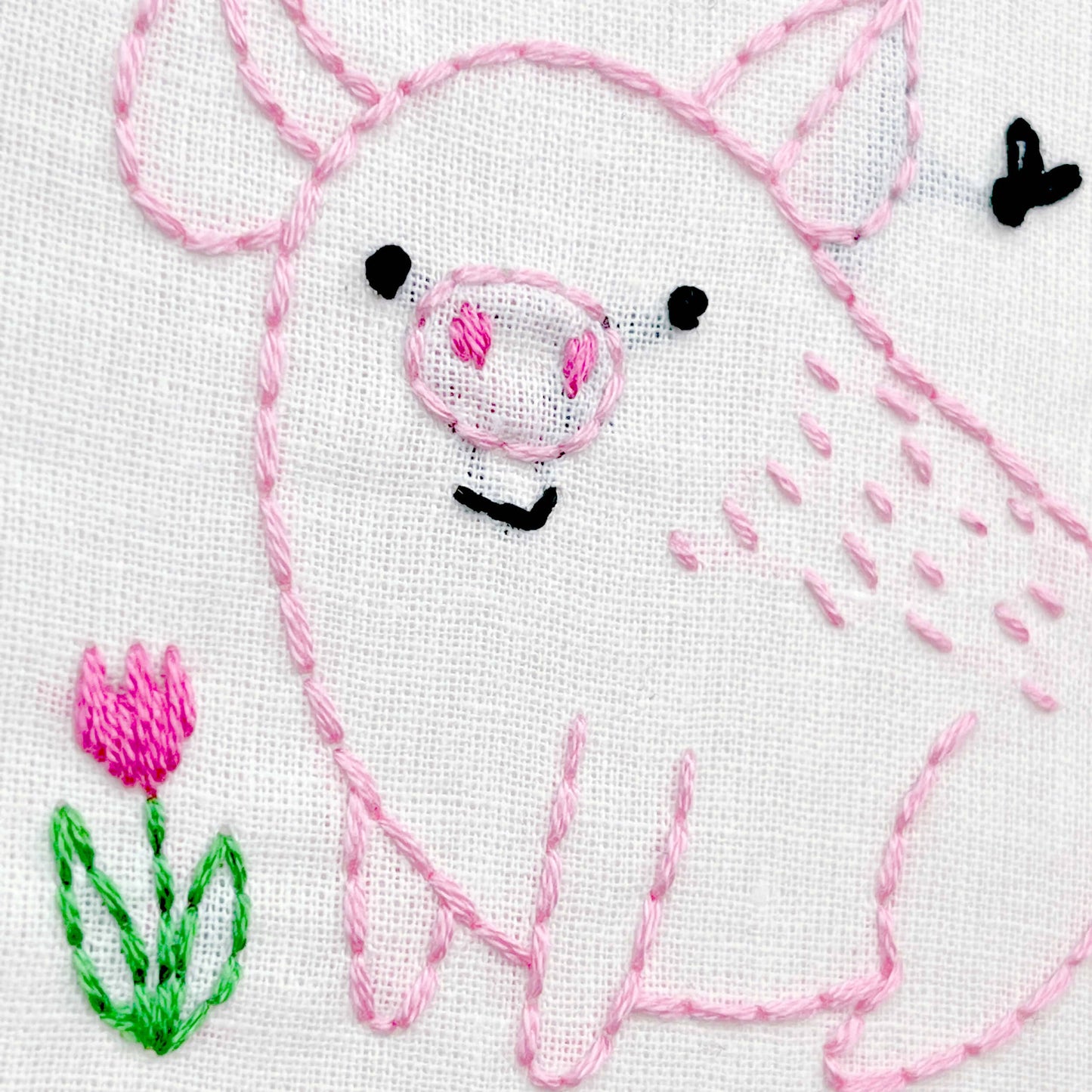 Pig 4" embroidery kit