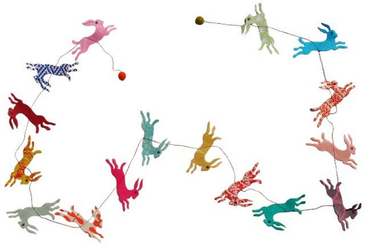 5ft  Paper Garland, Rabbit