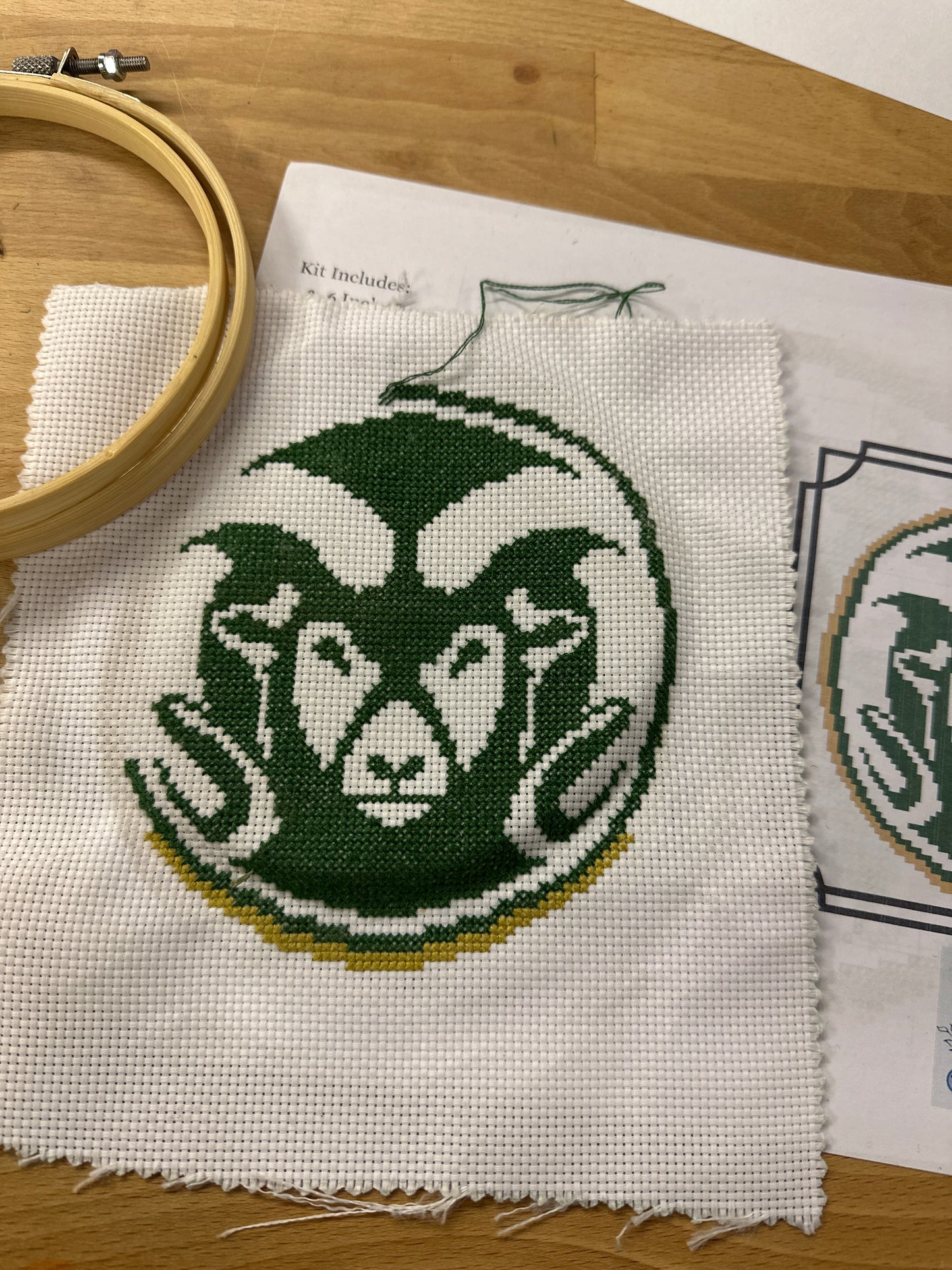Rams cross stitch