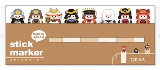 Stick markers samurai warriors