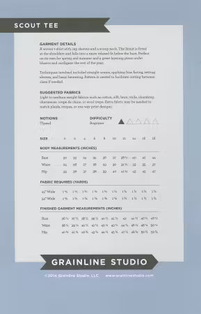 Scout Tee Sewing Pattern