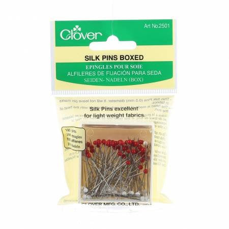 Clover Silk Pin Glasshead Red