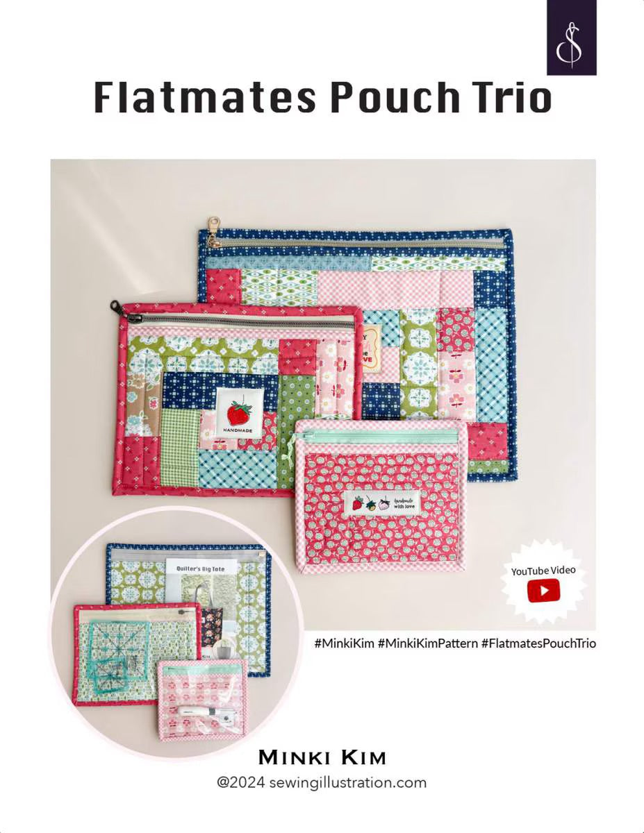 Minki Kim Flatmates Pouch Trio Pattern