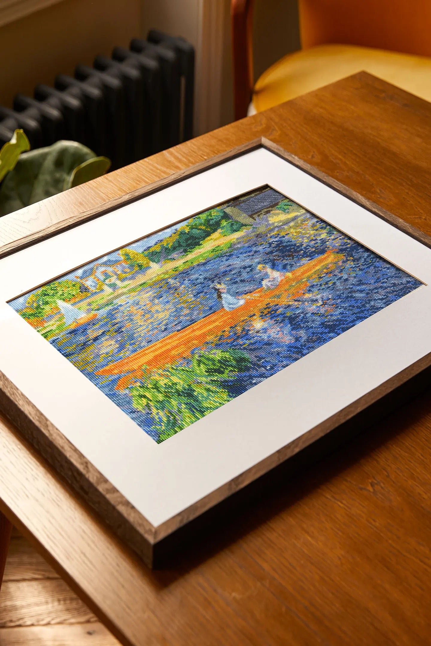 The Skiff - Renoir, The National Gallery DMC Cross-sitch Kit