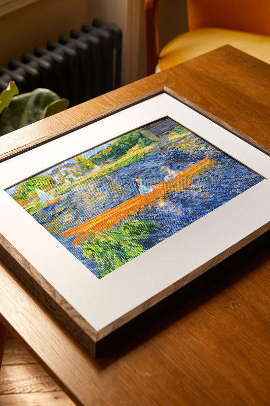 The Skiff - Renoir, The National Gallery DMC Cross-sitch Kit