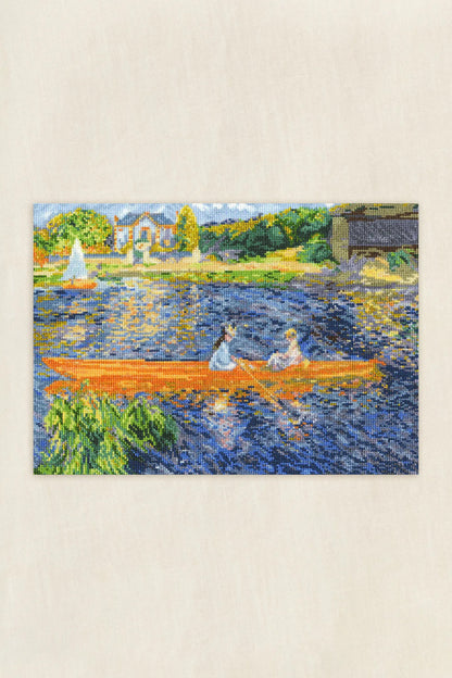 The Skiff - Renoir, The National Gallery DMC Cross-sitch Kit