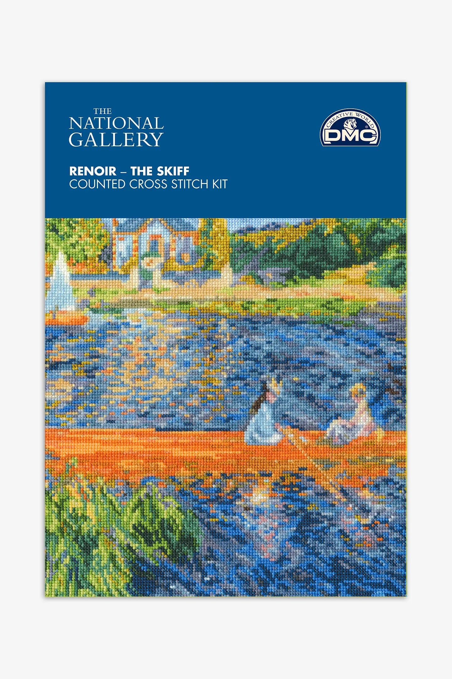 The Skiff - Renoir, The National Gallery DMC Cross-sitch Kit