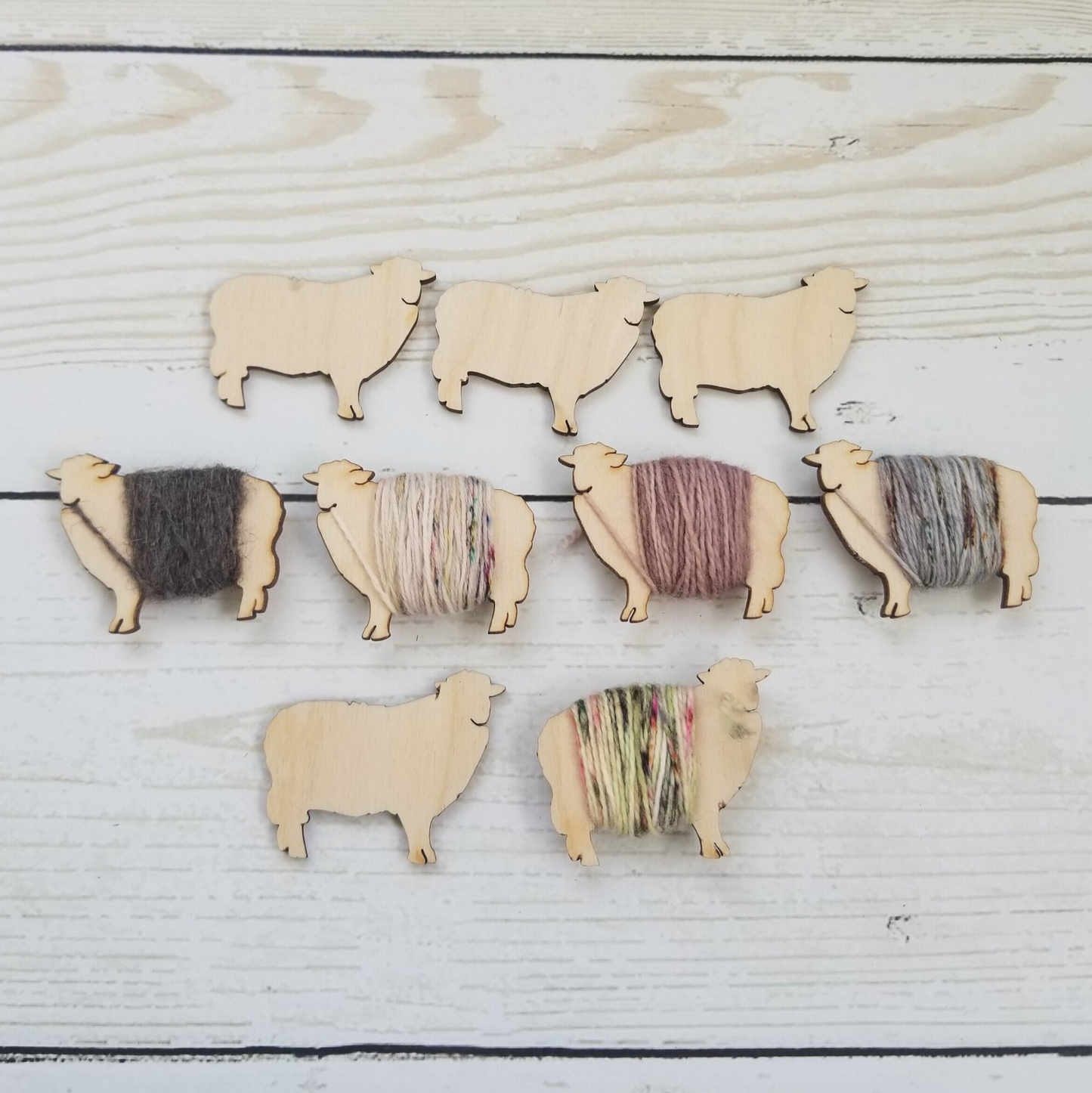 Sheep Bobbins - Wood