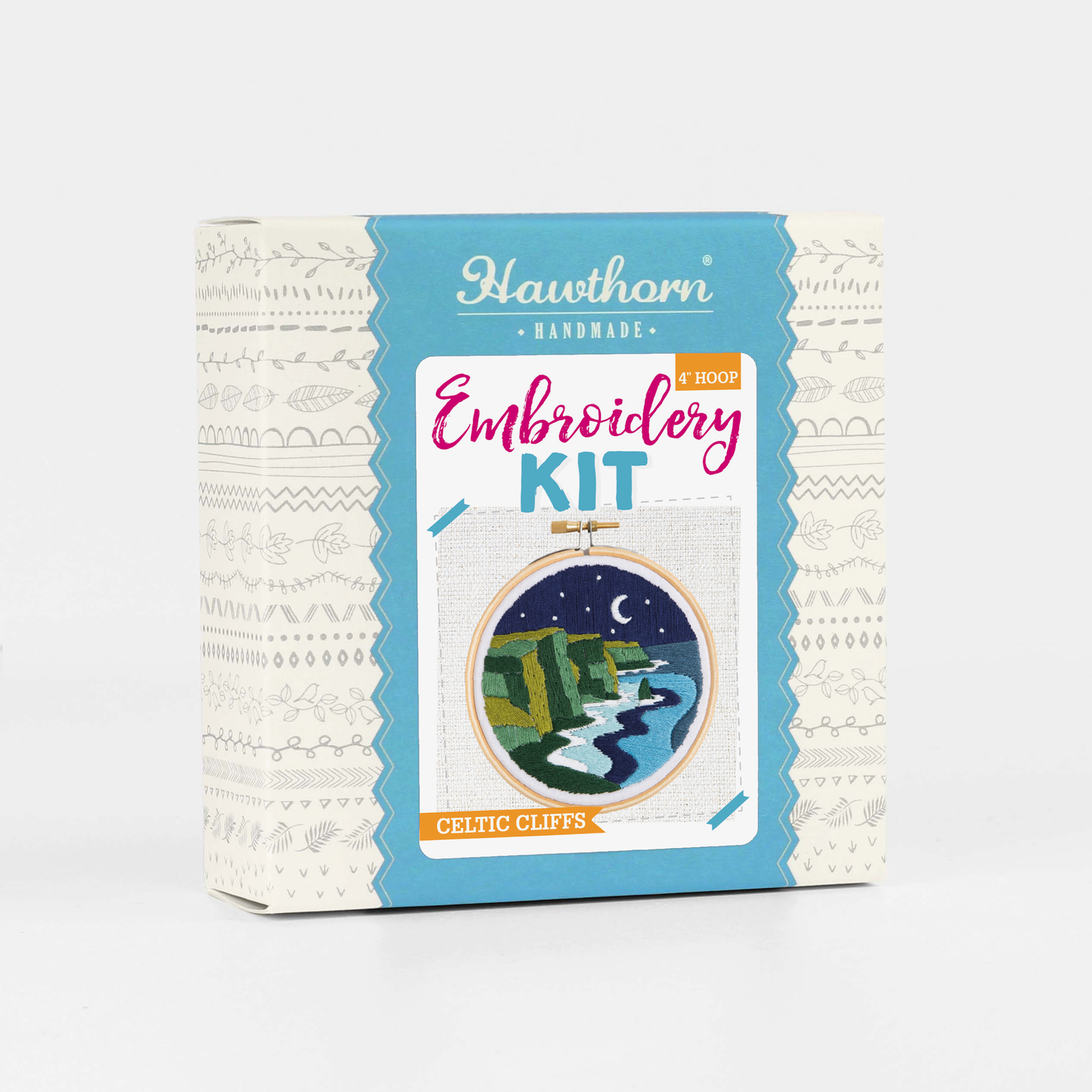 Celtic Cliffs Mini Embroidery Kit | Beginner Craft Kit