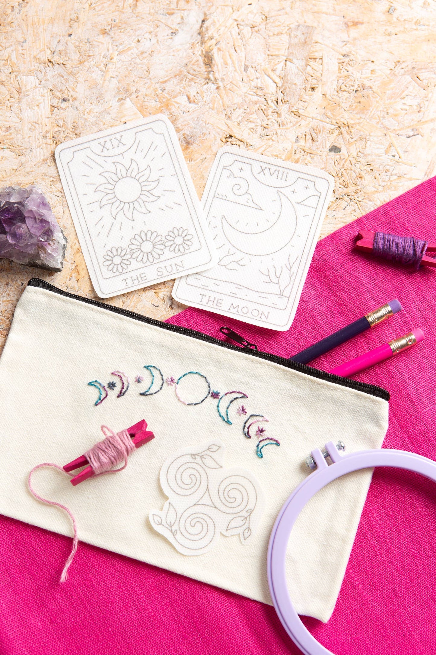 Modern Mystic Stick & Stitch Embroidery Pack | Celestial