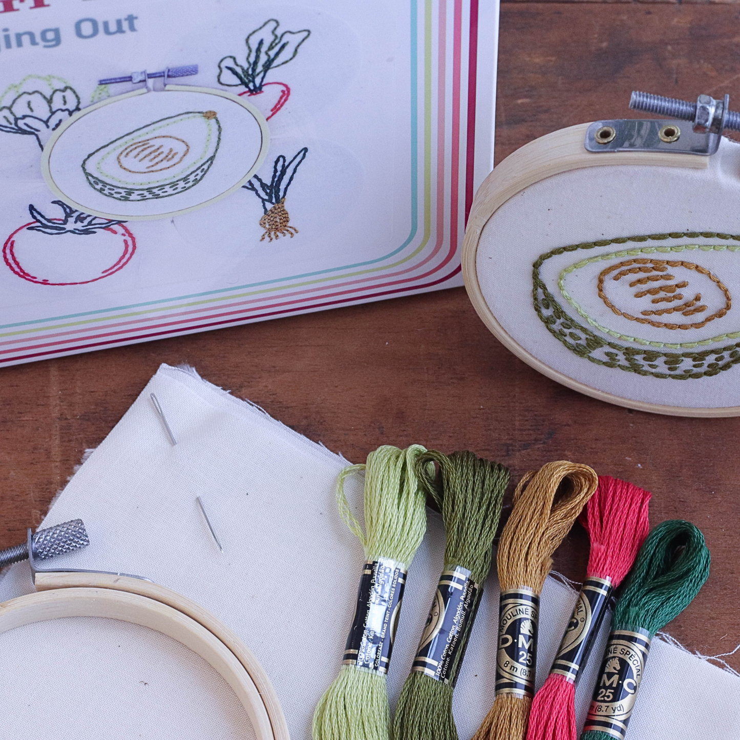 Vegging Out Mini Embroidery Kit