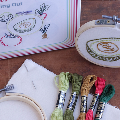 Vegging Out Mini Embroidery Kit
