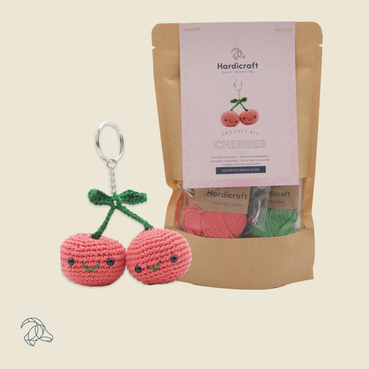 DIY Crochet Kit - Cherries Bag Charm