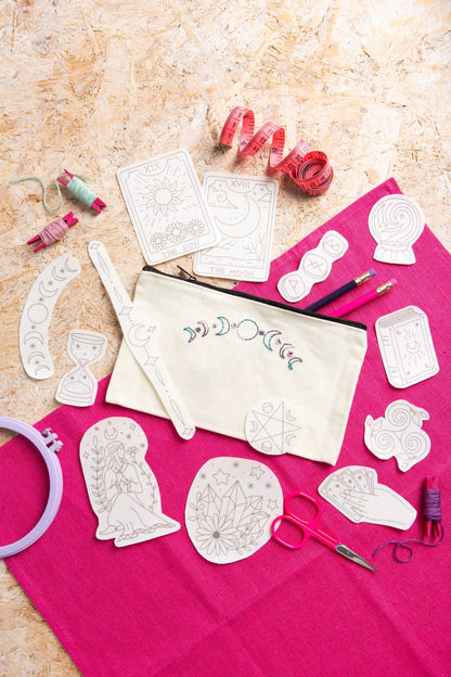 Modern Mystic Stick & Stitch Embroidery Pack | Celestial