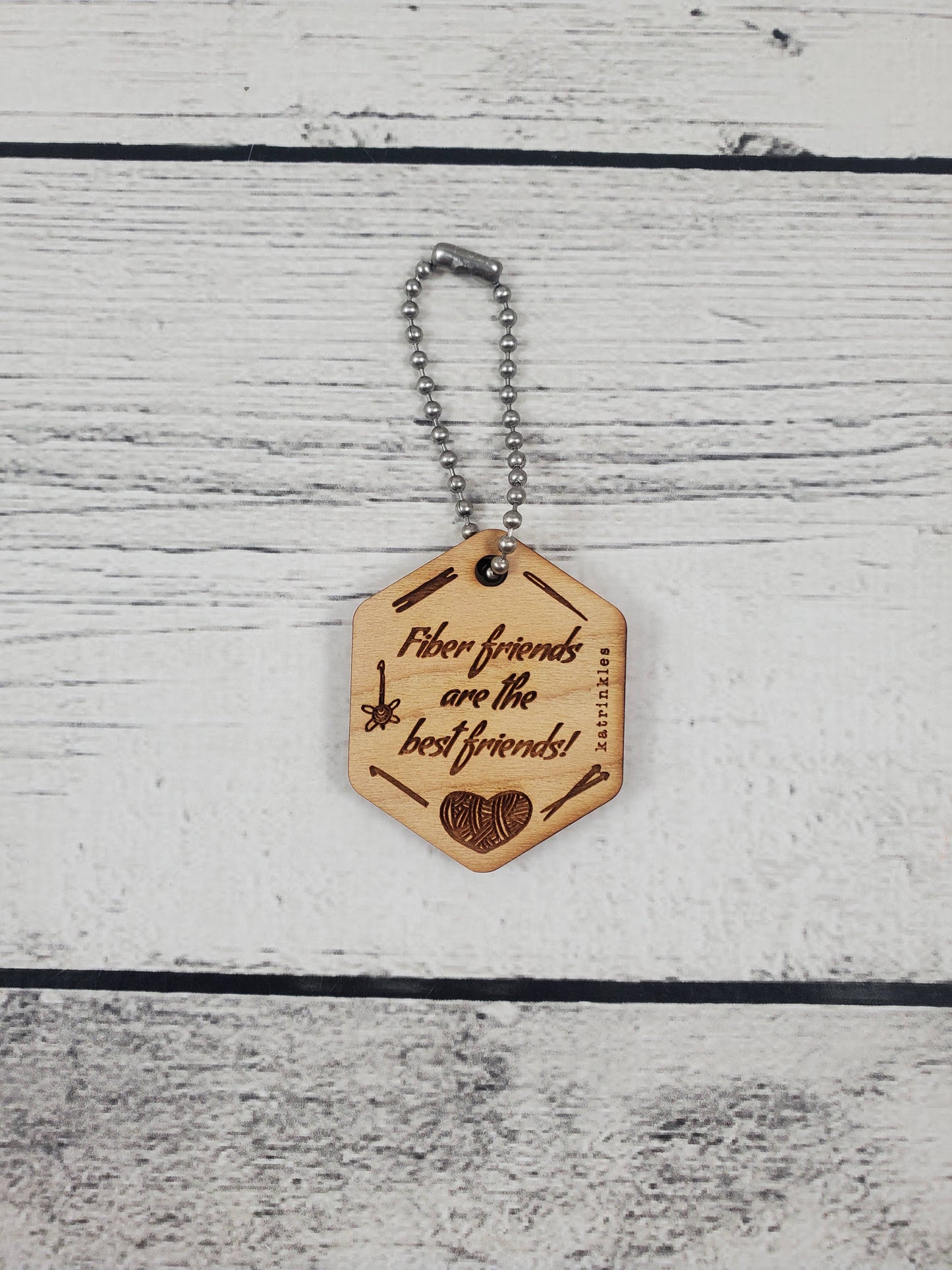 Fiber friends are the best friends! Project Bag Tag - Single