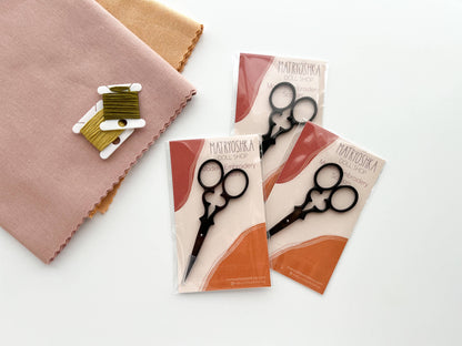 Vintage embroidery scissors, small needlecraft scissors