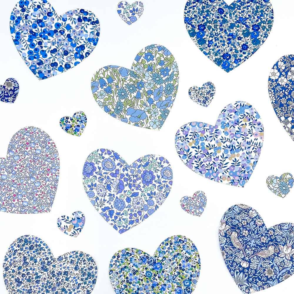 Pre-Cut Liberty Tana Lawn® Fabric Hearts | Craft Kits