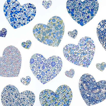 Pre-Cut Liberty Tana Lawn® Fabric Hearts | Craft Kits