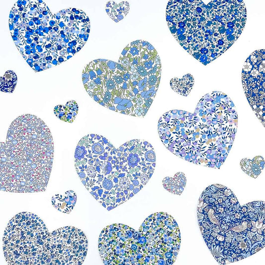 Pre-Cut Liberty Tana Lawn® Fabric Hearts | Craft Kits
