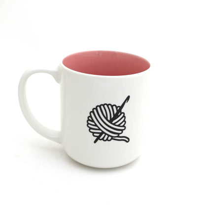 Crochet mug, Not F'n  knitting, mature language, funny mug