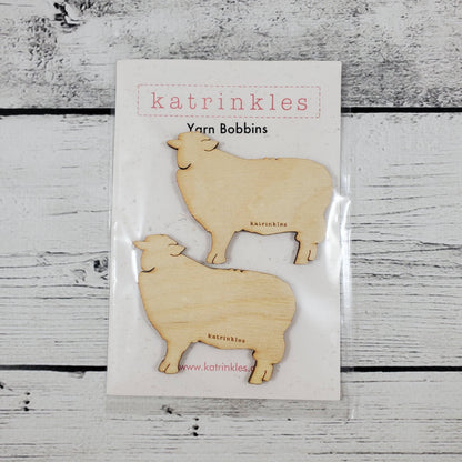 Sheep Bobbins - Wood