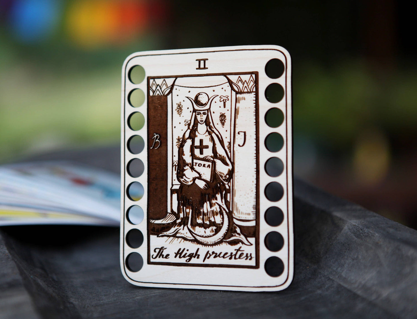 High Priestess Tarot Card  Floss Holder