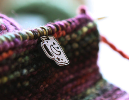 Apothecary Knitting Stitch Markers Walnut Set of 6