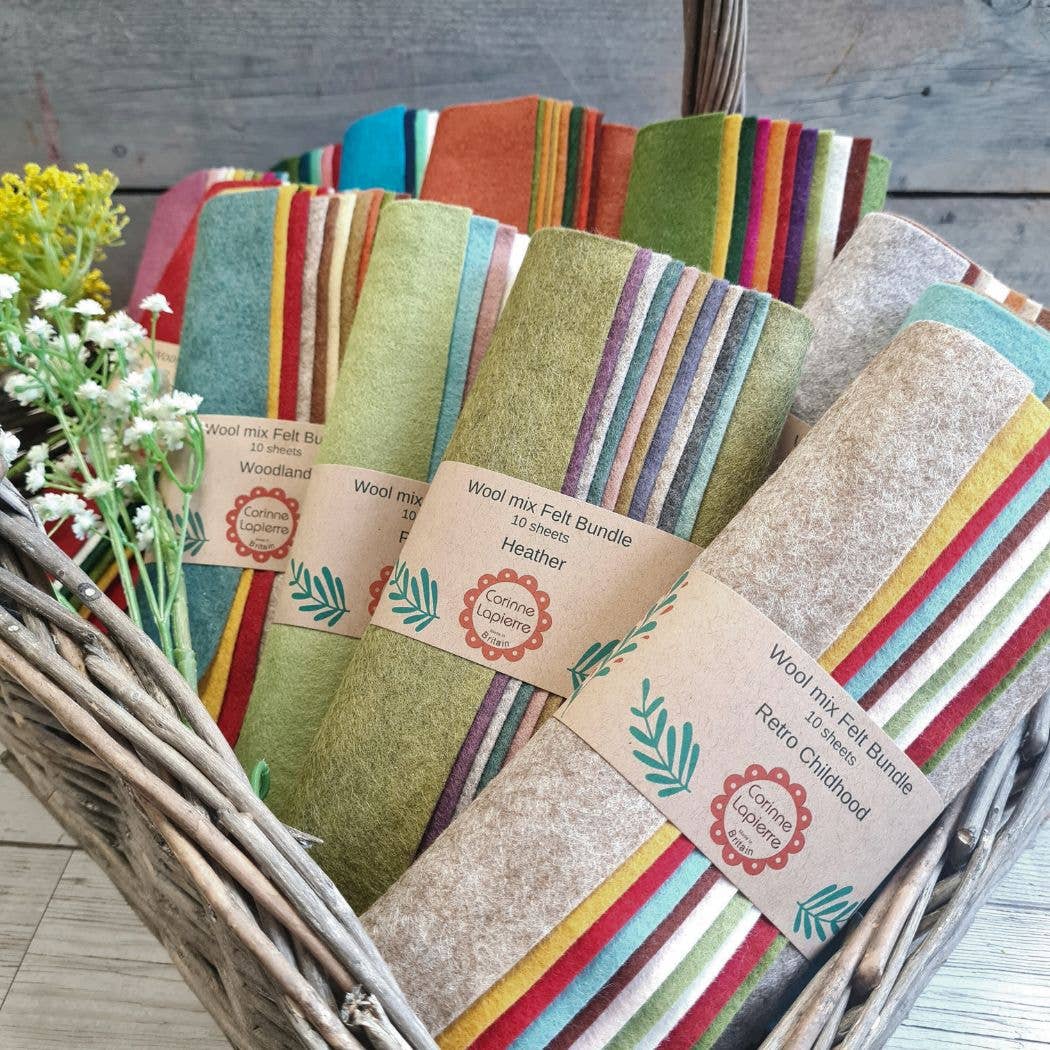 Felt Bundle of 10 Sheets - 10 themes