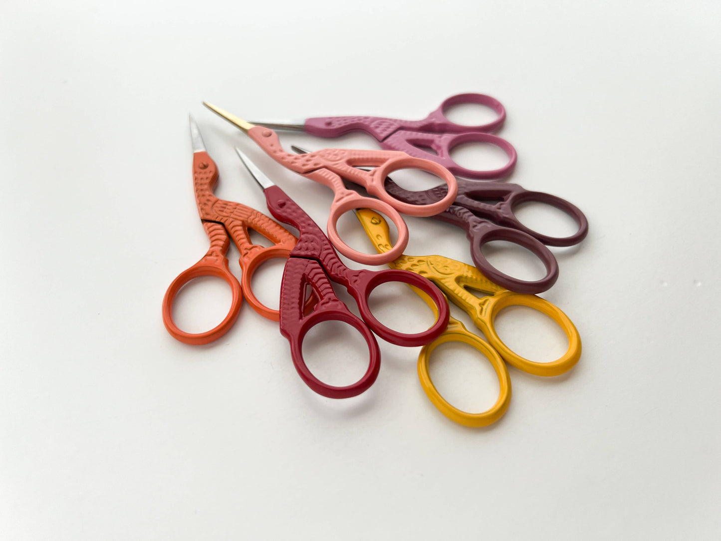 Bird scissors, small sewing scissors, stork scissors