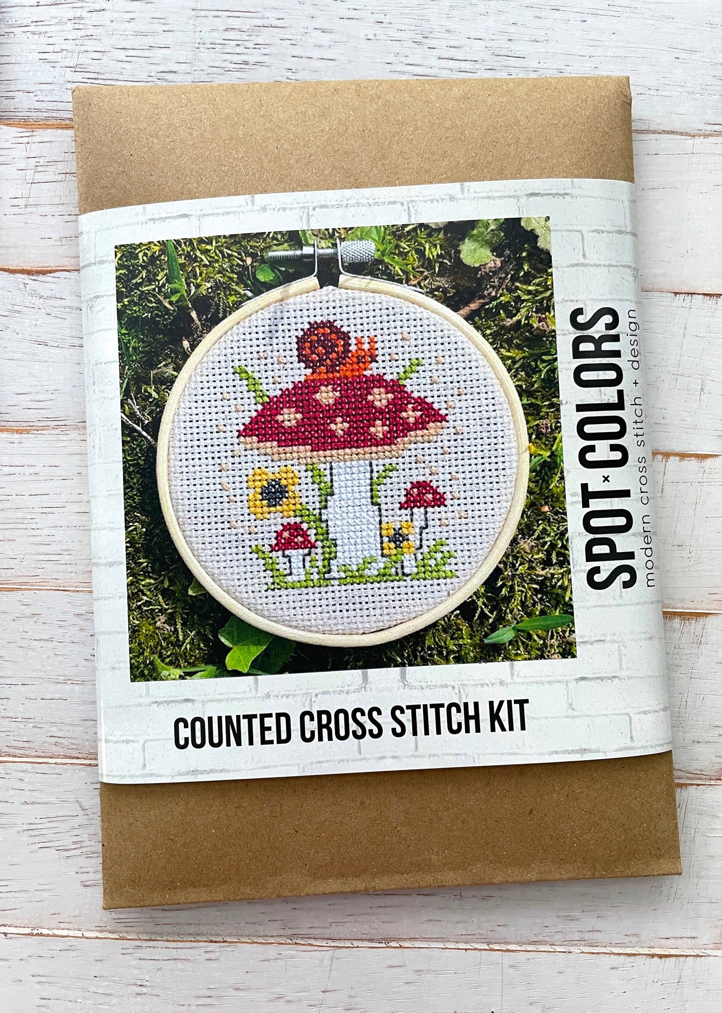 Mushrooms Counted Cross Stitch DIY KIT
