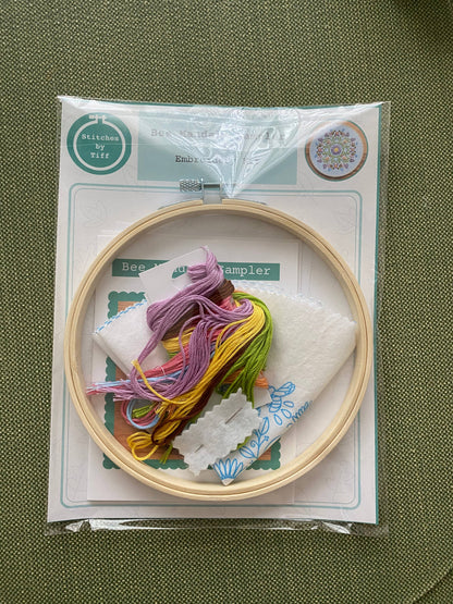 Bee Mandala Sampler Craft DIY Embroidery Kit