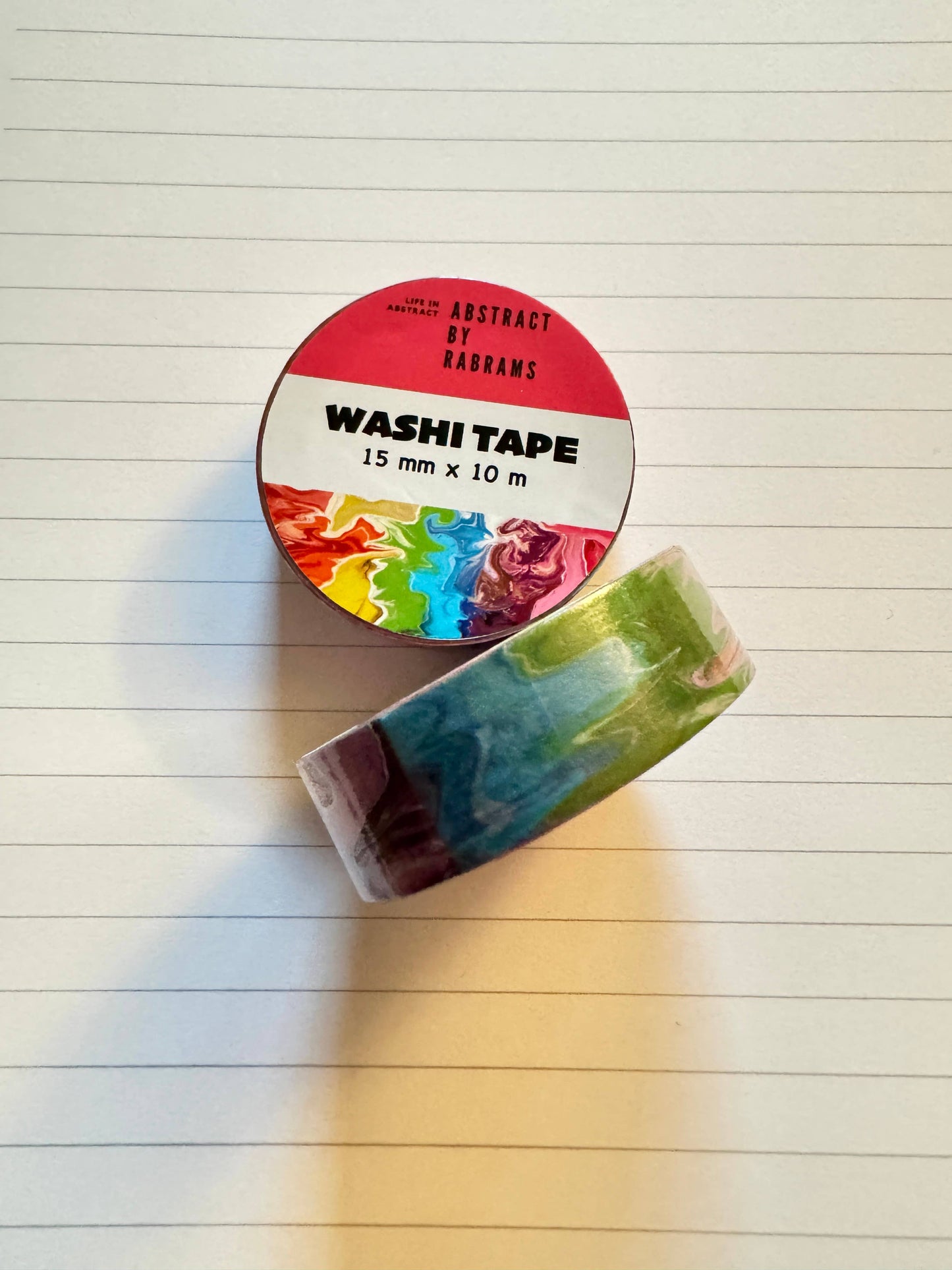 Abstract Rainbow Washi Tape - Progress Pride